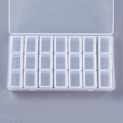 China Factory Polypropylene Plastic Bead Containers, Flip Top Bead