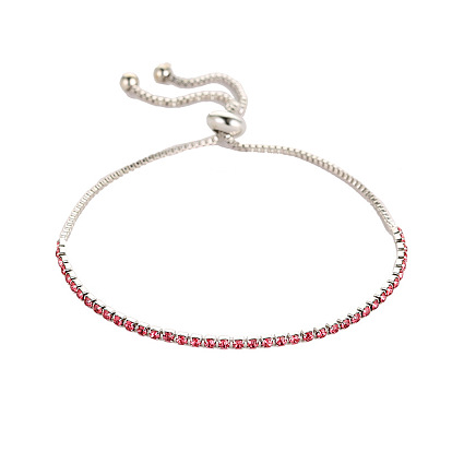 Minimalist Adjustable Bracelet with Extendable Rhinestone Claw Chain for Women's Jewelry