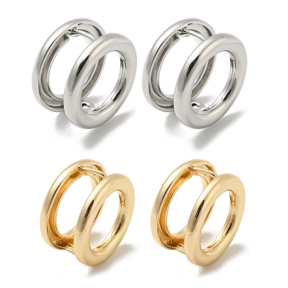 Латунные серьги обруча, кольцо