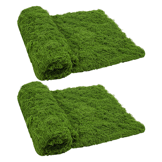 Polyester Artificial Moss Ornament, Simulated Plant, Miniature Landscape Decorations, Square