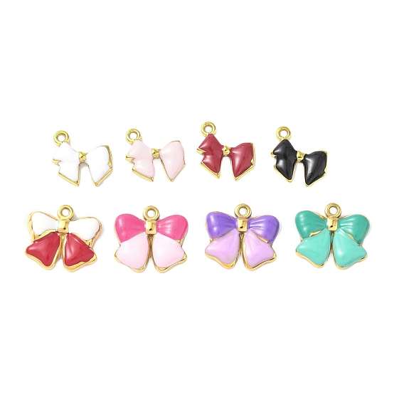 304 нержавеющей стальной эмали подвески, ионное покрытие (ip), бантом прелести, золотые