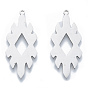 Pendentifs en acier inoxydable, charme de rhumbus
