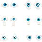 Freshwater Shell Beads, Evil Eye