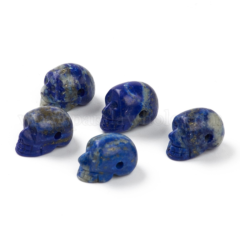 Natural 6-14mm Lapis Lazuli Round Beads Necklace 18" 