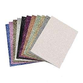 Glitter PU Leather Fabric, for Bowknots Earrings Shoes Purses Handbags DIY Making Fabric Sewing