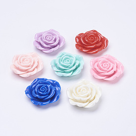 Resin Cabochons, Flower, 42x16mm
