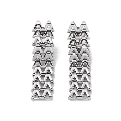 304 Edelstahl Ohrringe, Ohrstecker für Damen, Buchstabe w