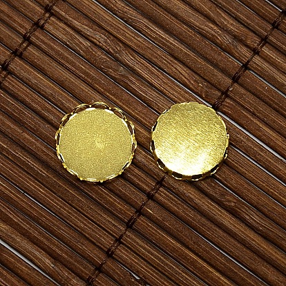 12mm Clear Domed Glass Cabochon Cover for Flat Round DIY Photo Brass Cabochon Making, Cabochon Settings: 13mm, Tray: 12mm