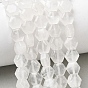Natural Quartz Crystal Beads Strands, Rock Crystal, Hexagon