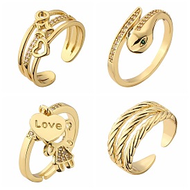 Chic Heart Ring with Sophisticated Style - Minimalist LOVE Finger Ring for Women