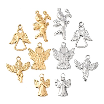 5 шт. 304 подвески из нержавеющей стали, ангельское очарование