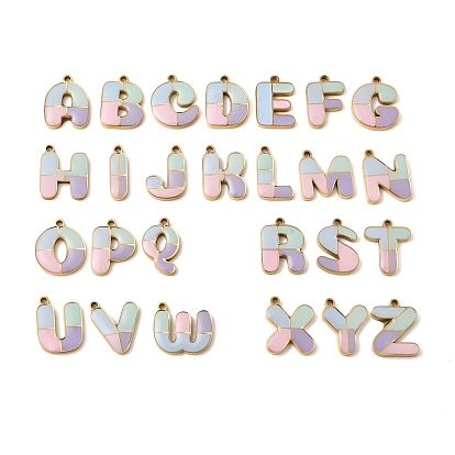 304 подвески из нержавеющей стали, с эмалью, ионное покрытие (ip), реальный 18 k позолоченный