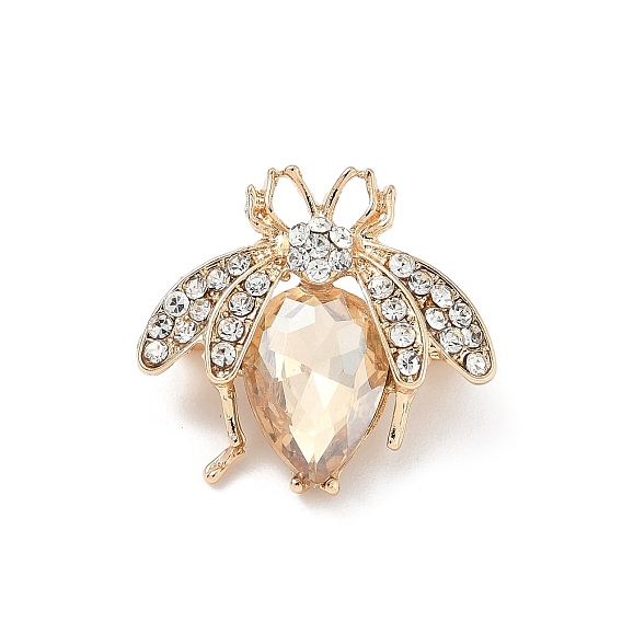 Броши из сплава божьей коровки со стразами для одежды рюкзака