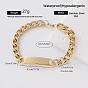Vintage 304 Stainless Steel Link Bracelets for Women