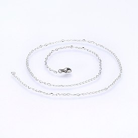 304 Stainless Steel Cable Chain Necklaces