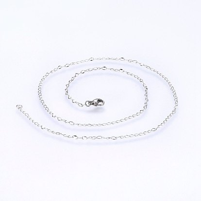 304 Stainless Steel Cable Chain Necklaces