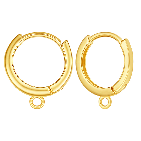 1 paire 925 boucles d'oreilles créoles en argent sterling