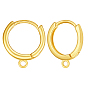 1 paire 925 boucles d'oreilles créoles en argent sterling
