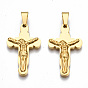 201 Stainless Steel Pendants, Crucifix Cross, for Easter