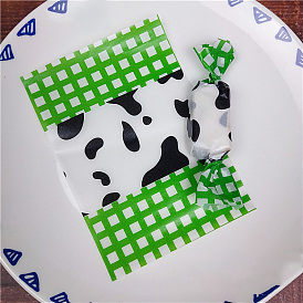 Корова и шотландка, скручивающая нуга, упаковка для конфет, жиронепроницаемая бумага, для упаковки домашних рождественских конфет, прямоугольные