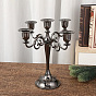 Alloy Candle Holder, with 5-Candle Cup Candelabra, Candlestick Holder for Wedding Party Home Decoration