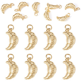 8 латунные подвески шт., круассановые прелести, с целью перехода в кольце