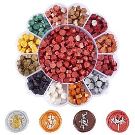 CRASPIRE 620Pcs Sealing Wax Particles, for Retro Seal Stamp, Octagon