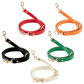 5 шт 5 цвета регулируемые ручки для сумок из искусственной кожи, с поворотными рым-болтами из цинкового сплава с карабинами, для аксессуаров для замены сумок