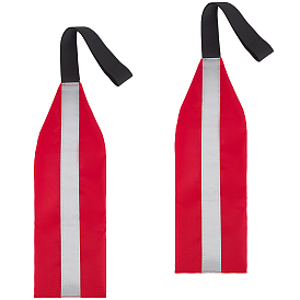 2 Bandera de seguridad reflectante de tela Oxford para kayaks (unidades)
