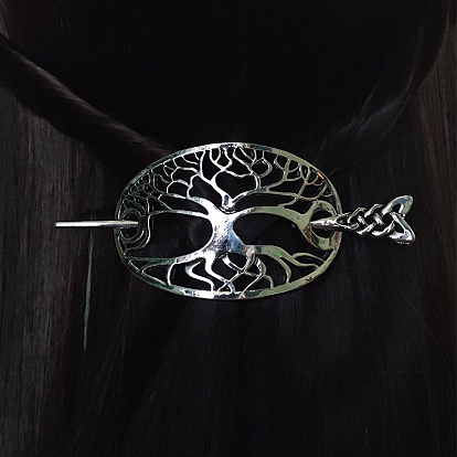 Вилок волос сплава, аксессуары для волос викингов для женщин, овальные