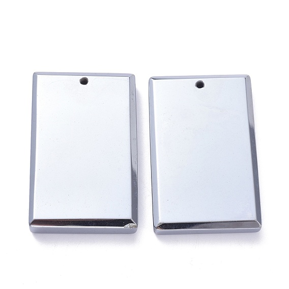 Terahertz Stone Pendants, Rectangle