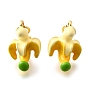 Латунь эмаль подвески, с целью перехода в кольце, банановый шарм, без кадмия и без свинца, стойки покрытие, долговечный