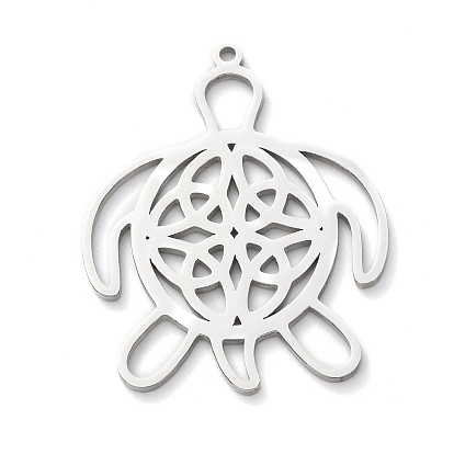 Полые 304 из нержавеющей стали кулоны, черепаха, без кадмия и без свинца и без никеля