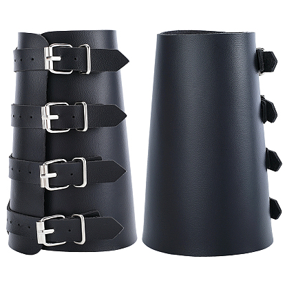 Регулируемые браслеты из искусственной кожи с пряжками из сплава, перчатка браслет, манжета на запястье
