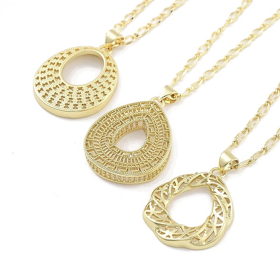 Латунь подвесные ожерелья, слеза