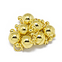 Rack Plating Brass Magnetic Clasps with Loops, N45 Grade Strong Magnet, with Soldered Jump Rings, Long-Lasting Plated, Round