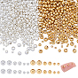600 шт 6 стили латунные бусины, круглые