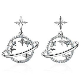 Simple and Sweet Star Stud Earrings - Unique Design, Versatile, Sparkling.