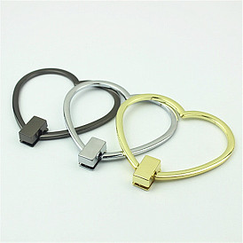 Alloy Bag Handles, Heart, Bag Replacement Accessories