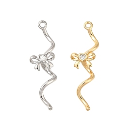 Латунные микро проложить кубического циркония подвески, без кадмия, без никеля и без свинца, бантом прелести