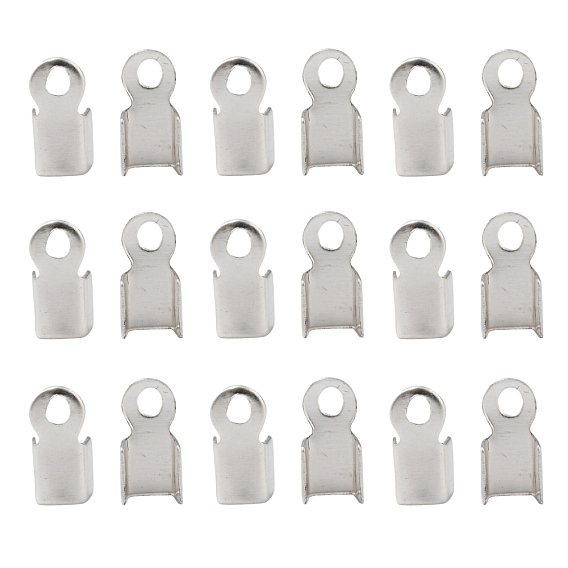 Iron Cord Ends, 6x3mm, Hole: 1mm
