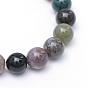 Round Natural Indian Agate Bead Strands