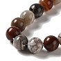 Natural Mexican Agate Beads Strands, Round
