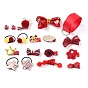 18 ensemble d'accessoires de cheveux pour bébés filles, pinces à cheveux pour bébé, porte-queue de cheval, arc bandes de cheveux élastiques, etc.