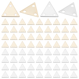 Pandahall elite 80 шт 2 цвета латунная люстра компонентное звено, долговечный, треугольные