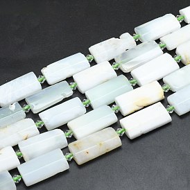 Естественный зеленый опал бисер нитей, прямоугольные, граненые
