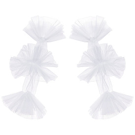 Свадебные сетчатые рукава, длинные сетчатые перчатки для свадебного платья