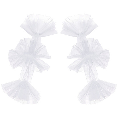 Свадебные сетчатые рукава, длинные сетчатые перчатки для свадебного платья