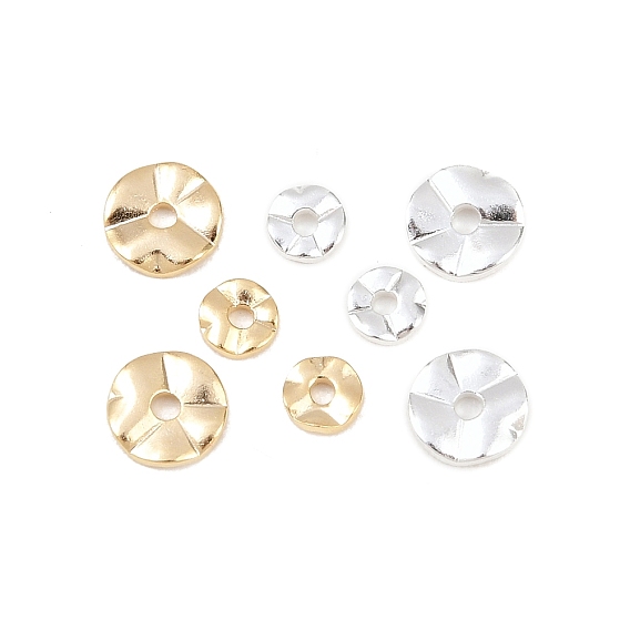 Spacer бисер латунные, без кадмия и без свинца, волнистых плоские круглые