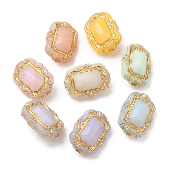 Покрытие акриловыми шариками, золотой металл обвитыми, прямоугольные